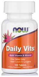 Now Foods Daily Vits Βιταμίνη για Ενέργεια 100 ταμπλέτες από το Pharm24