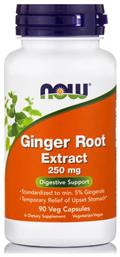 Now Foods Ginger Root Extract 250mg 90 φυτικές κάψουλες από το Pharm24