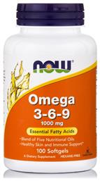 Now Foods Omega 3 6 9 Essential Fatty Acids 100 μαλακές κάψουλες