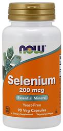 Now Foods Selenium 200mcg 90 φυτικές κάψουλες