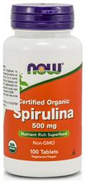 Now Foods Spirulina 500mg 100 ταμπλέτες από το Pharm24