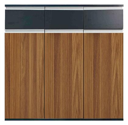 Ντουλάπι Γραφείου Ξύλινο Oscar Καρυδί-ανθρακί 120x40x120cm