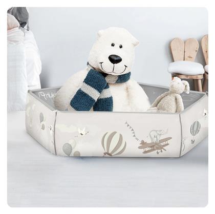 Nukido Χαλάκι Δραστηριοτήτων Γκρι για Νεογέννητα (MxΠxΥ) 100x100x50.5cm