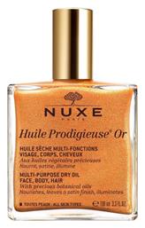 Nuxe Huile Prodigieuse OR Ξηρό Λάδι με Λάμψη για Πρόσωπο, Μαλλιά και Σώμα