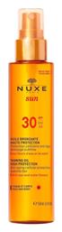 Nuxe Sun Tanning Oil SPF30 Αντηλιακό Λάδι