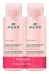 Nuxe Very Rose Micellar Water Ντεμακιγιάζ 2x400ml