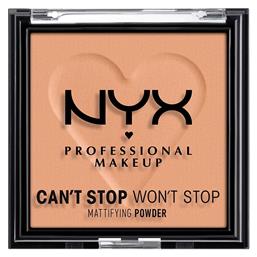 Nyx Professional Makeup Can't Stop Won't Stop Matte Powder Πούδρα 06 Tan 6gr