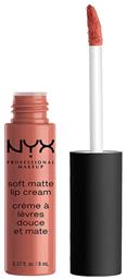 Nyx Professional Makeup Soft Matte Lip Cream Long Lasting Liquid Κραγιόν Matte 19 Cannes 8ml