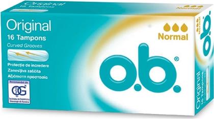 O.B. Original Curved Grooves Normal Tampons για Κανονική Ροή 16τμχ από το Pharm24