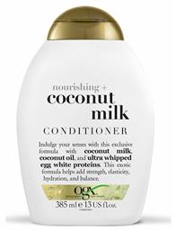 OGX Nourishing + Coconut Milk Conditioner Αναδόμησης/θρέψης για Όλους τους Τύπους Μαλλιών 385ml από το Pharm24