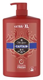 Old Spice Captain 3in1 Αφρόλουτρο σε Gel για Άνδρες για Μαλλιά , Πρόσωπο & Σώμα 1000ml από το Pharm24