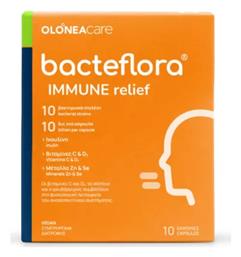 Olonea Bacteflora Immune Relief με Προβιοτικά και Πρεβιοτικά 10 φυτικές κάψουλες