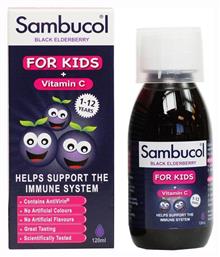 Olvos Science Sambucol Kids + Vitamin C Συμπλήρωμα για την Ενίσχυση του Ανοσοποιητικού 120ml από το Pharm24