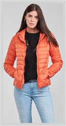 Only 15156569 Κοντό Γυναικείο Puffer Μπουφάν για Χειμώνα Burnt Sienna