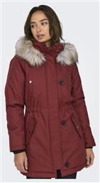 Only Μπουφάν Parka μπορντό