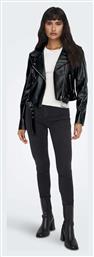 Only Γυναικείο Biker Jacket Μαύρο