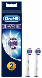 Oral-B 3D White Ανταλλακτικές Κεφαλές για Ηλεκτρική Οδοντόβουρτσα CleanMaximiser 2τμχ