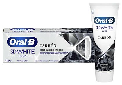 Oral-B 3D White Luxe Perfection Charcoal με Σκόνη Άνθρακα για Λεύκανση 75ml από το Pharm24