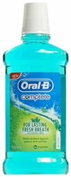 Oral-B Complete Στοματικό Διάλυμα κατά της Πλάκας και της Κακοσμίας 500ml