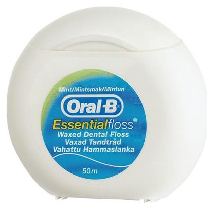 Oral-B Essential Floss Κερωμένο Οδοντικό Νήμα με Γεύση Μέντα 50m από το Esmarket