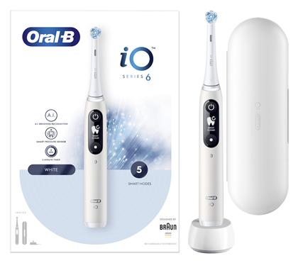 Oral-B iO Series 6 Ηλεκτρική Οδοντόβουρτσα με Αισθητήρα Πίεσης White από το e-shop