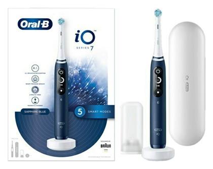 Oral-B IO Series 7 Ηλεκτρική Οδοντόβουρτσα με Χρονομετρητή, Αισθητήρα Πίεσης και Θήκη Ταξιδίου Sapphire Blue από το Pharm24