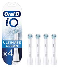 Oral-B iO Ultimate Clean White Ανταλλακτικές Κεφαλές για Ηλεκτρική Οδοντόβουρτσα 4τμχ