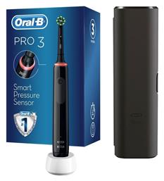 Oral-B Pro 3 3500 Cross Action Ηλεκτρική Οδοντόβουρτσα με Αισθητήρα Πίεσης και Θήκη Ταξιδίου