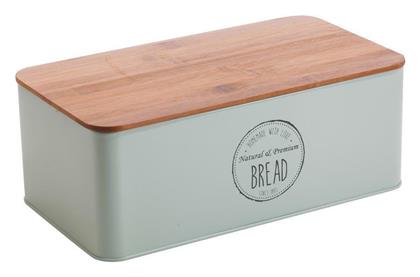 Oriana Ferelli Ψωμιέρα Μεταλλική Πράσινη 42.3x23x12.7cm