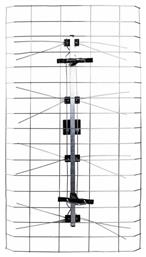 Osio OTA-1015 Εξωτερική Κεραία Τηλεόρασης (δεν απαιτεί τροφοδοσία) σε Ασημί Χρώμα Σύνδεση με Ομοαξονικό (Coaxial) Καλώδιο