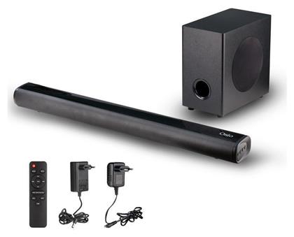 Osio Soundbar 256W με Ασύρματο Subwoofer και Τηλεχειριστήριο Μαύρο