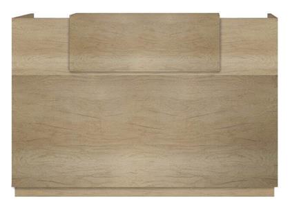 Pakketo Lotus Επαγγελματικό Γραφείο Υποδοχής με Διαστάσεις Π140xΒ70xΥ110cm