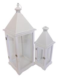 Pakketo Oprie Σετ Φαναράκια Μεταλλικά Λευκά 27x27x76εκ. 2τμχ