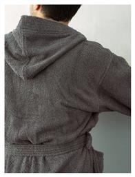 Palamaiki Classic Adults Μπουρνούζι με Κουκούλα Coal