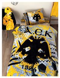 Palamaiki Κουβέρτα Fleece Aek Κίτρινη 160x220εκ.