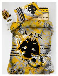 Palamaiki Σετ Μονά Aek8 Λευκό 170x260cm