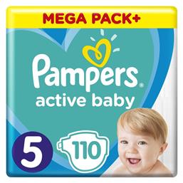 Pampers Active Baby Πάνες με Αυτοκόλλητο No. 5 για 11-16kg 110τμχ από το Pharm24