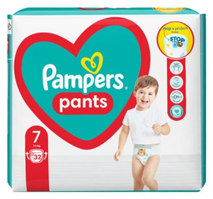 Pampers Pants Pants Πάνες Βρακάκι No. 7 για 17+kg 32τμχ