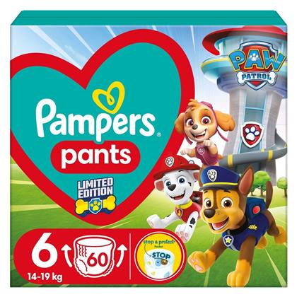 Pampers Paw Patrol No. 6 για 14-19kg 60τμχ