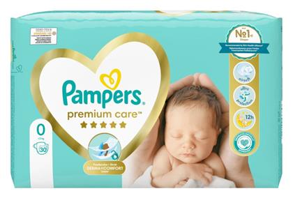 Pampers Premium Care Πάνες με Αυτοκόλλητο No. 0 για 0-3kg 30τμχ από το Pharm24