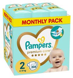 Pampers Premium Care Πάνες με Αυτοκόλλητο No. 2 για 4-8kg 224τμχ από το Pharm24