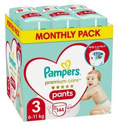 Pampers Premium Care Πάνες Βρακάκι No. 3 για 6-11kg 144τμχ από το e-Fresh