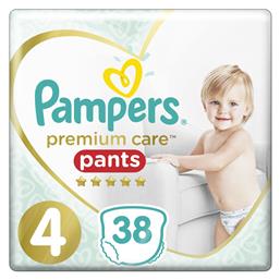 Pampers Premium Care Pants Πάνες Βρακάκι No. 4 για 9-15kg 38τμχ από το Pharm24