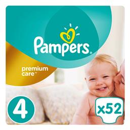 Pampers Premium Care Premium Care Πάνες με Αυτοκόλλητο No. 4 για 8-14kg 52τμχ από το Pharm24