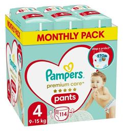 Pampers Premium Care Premium Care Pants Πάνες Βρακάκι No. 4 για 9-15kg 114τμχ