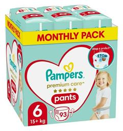 Pampers Premium Care Premium Care Pants Πάνες Βρακάκι No. 6 για 15+kg 93τμχ από το e-Fresh