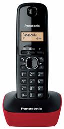 Panasonic KX-TG1611 Ασύρματο Τηλέφωνο Μαύρο/Κόκκινο από το Public