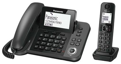 Panasonic KX-TGF310 Ασύρματο Τηλέφωνο Duo με Aνοιχτή Aκρόαση Μαύρο