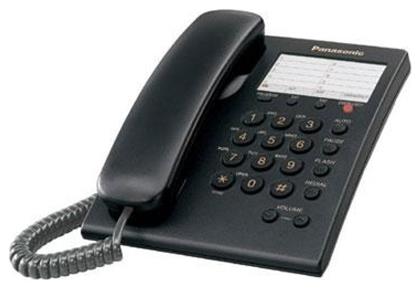 Panasonic KX-TS550 Ενσύρματο Τηλέφωνο Γραφείου Μαύρο
