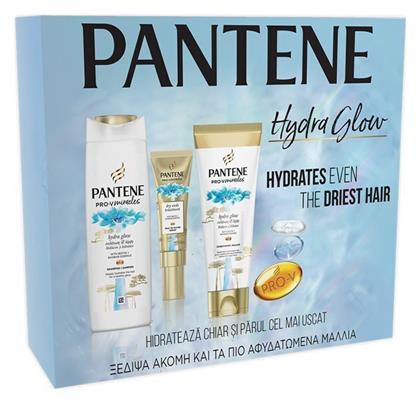 Pantene Hydra Glow Σετ Περιποίησης Μαλλιών με Σαμπουάν, Conditioner και Serum